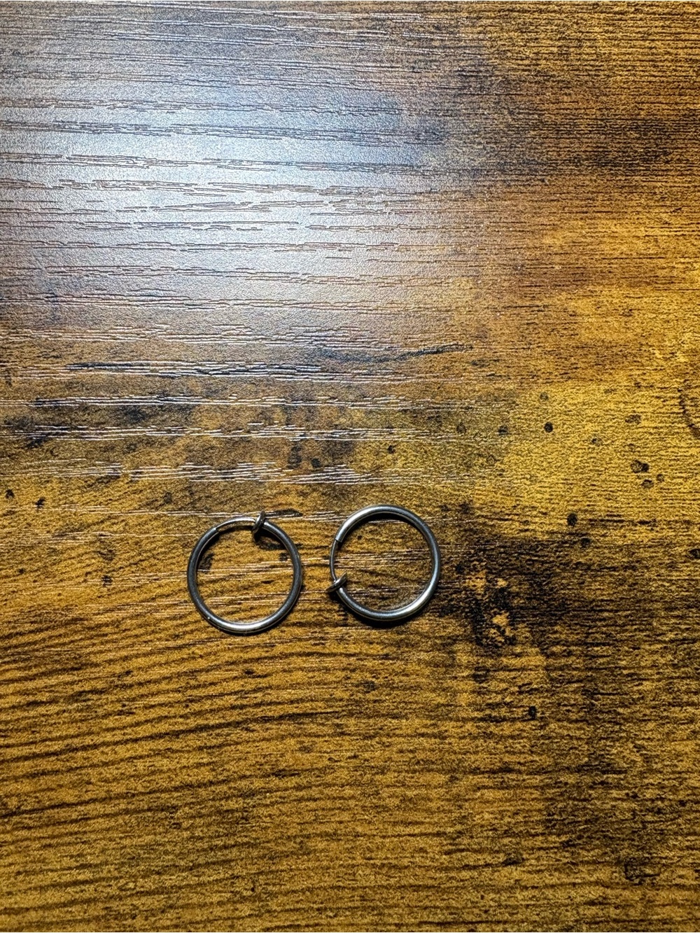 Stainless Steel Clip-On Hoop Earrings